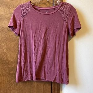American Eagle extra small dusty rose soft and sexy tee
